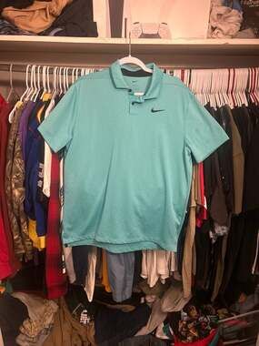 Nike Golf Dri-FIT Vapor Jacquard Polo Shirt - Washed Teal